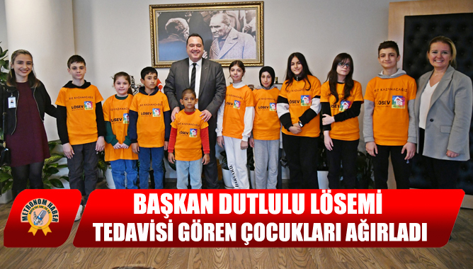 Başkan Dutlulu lösemi tedavisi gören çocukları ağırladı