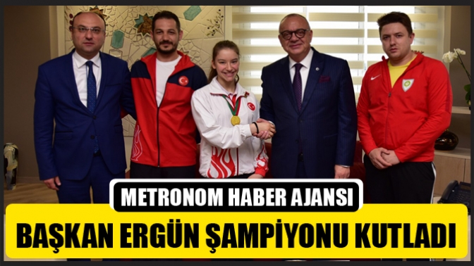 Başkan Ergün Şampiyonu Kutladı