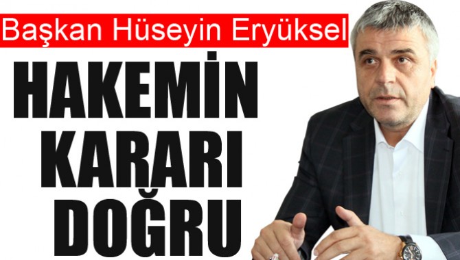 Başkan Hüseyin Eryüksel, Eskişehirspor Maçını Yorumladı