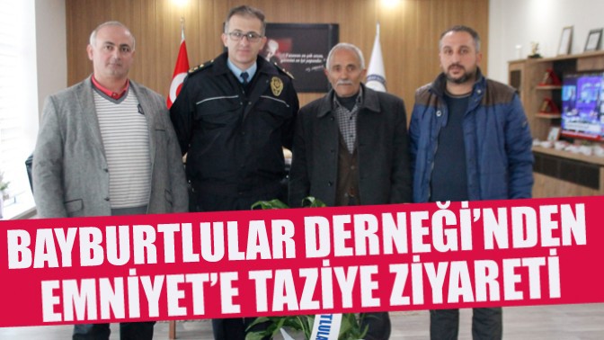 Bayburtlular’dan Akhisar Emniyeti’ne Taziye Ziyareti