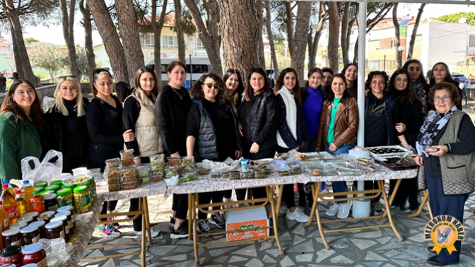 Beyobalı kadınlar birlik olup, depremzedeler için kermes açtı