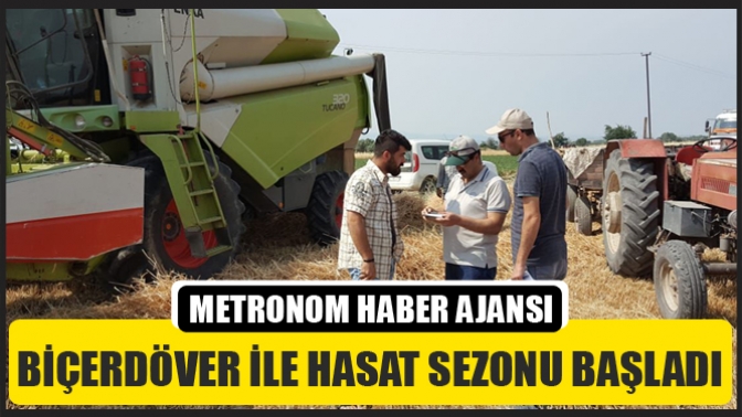 Biçerdöver İle Hasat Sezonu Başladı