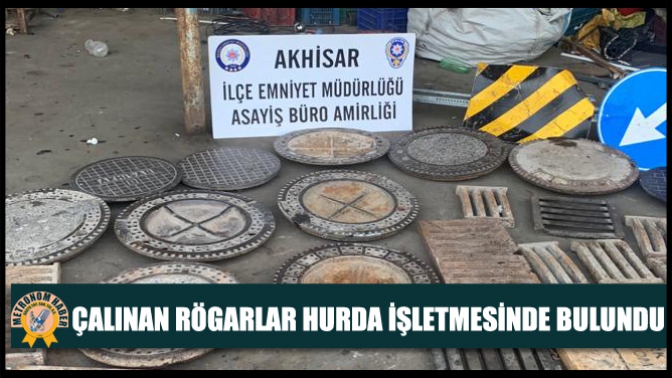 Çalınan Rögarlar Hurda İşletmesinde Bulundu