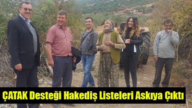 ÇATAK Desteği Hakediş Listeleri Askıya Çıktı