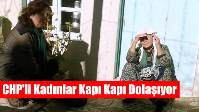 CHPli Kadınlar Kapı Kapı Dolaşıyor