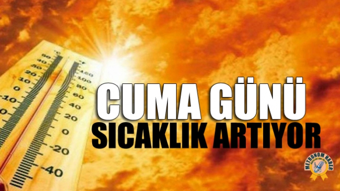 Cuma Günü Sıcaklık Artıyor