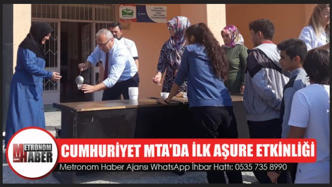 Cumhuriyet Mta’da İlk Aşure Etkinliği