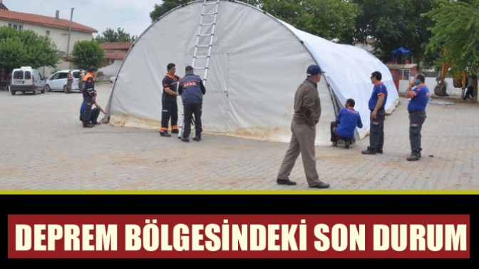 Deprem Bölgesindeki Son Durum