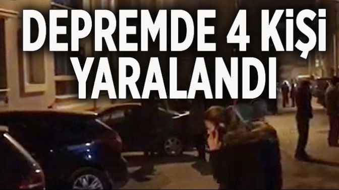 Depremde 4 Kişi Yaralandı