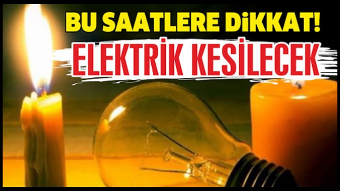 Dikkat Elektrik Kesinti