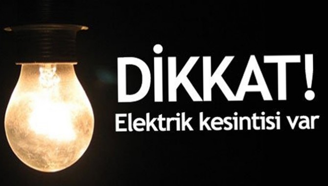 Dikkat Elektrik Kesintisi Var !