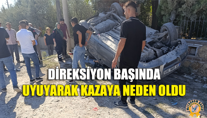 Direksiyon Başında Uyuyarak Kazaya Neden Oldu