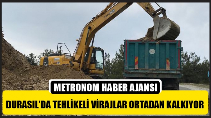 Durasıl’da Tehlikeli Virajlar Ortadan Kalkıyor