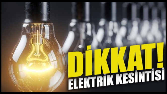 Elektrik Kesintisi