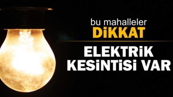 Elektrik Kesintisi