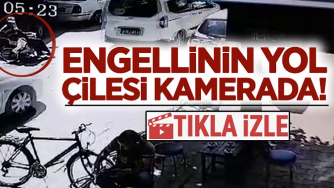 Engellinin yol çilesi kamerada!