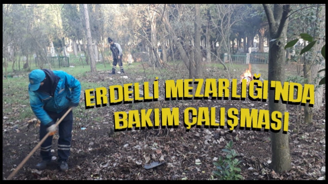 Erdelli Mezarlığında Bakım Çalışması