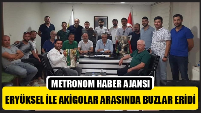 Eryüksel İle Akigolar Arasında Buzlar Eridi