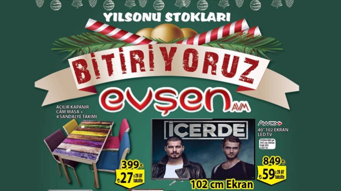 Evşen, Yılsonu Stoklarını Bitiriyor