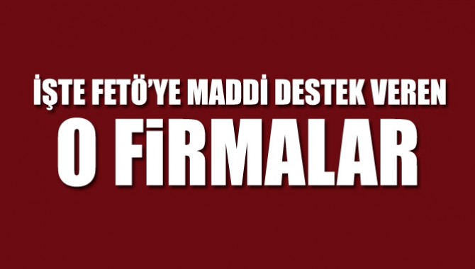 FETÖye finansal destek sağlayan 15 Firmaya el konuldu