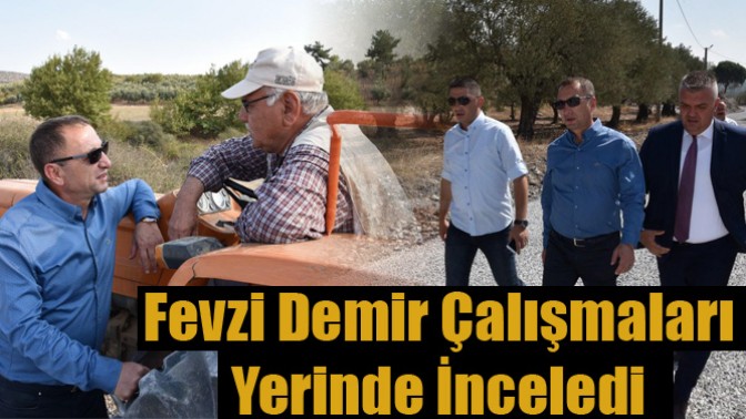 Fevzi Demir Çalışmaları Yerinde İnceledi