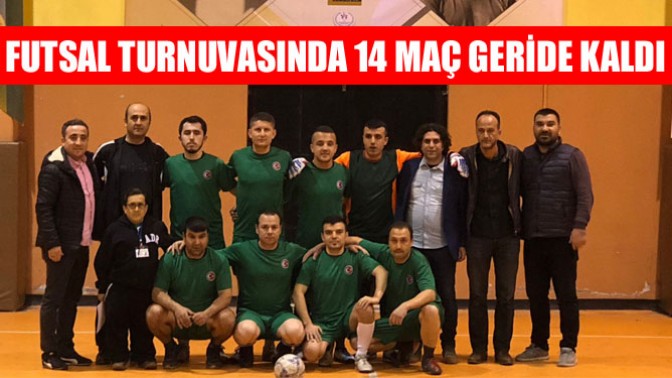 Futsal turnuvasında 14 maç geride kaldı