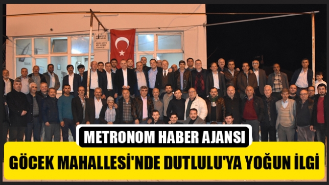 Göcek Mahallesinde Dutluluya Yoğun İlgi