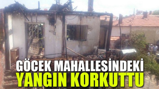 Göcek Mahallesindeki Yangın Korkuttu