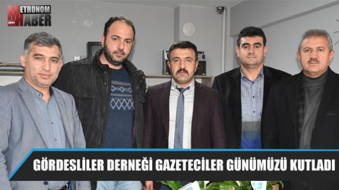 Gördesliler derneği Gazeteciler günümüzü kutladı