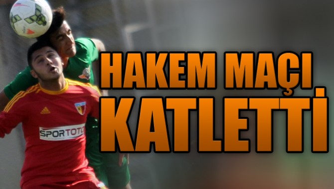 Hakem Maçı Katletti! Kayserispor (U19) - 5, Akhisar Belediyespor (U19) - 0