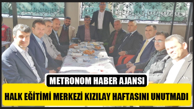 Halk Eğitimi Merkezi Kızılay Haftasını unutmadı