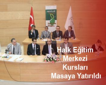 Halk eğitim Merkezi Kursları Masaya Yatırıldı