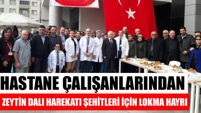 Hastane çalışanlarından anlamlı hayır