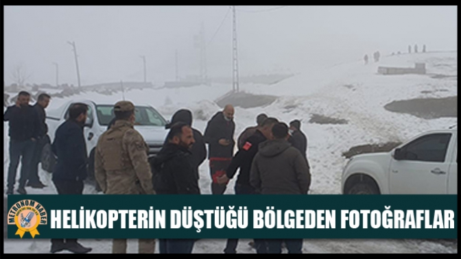 Helikopterin Düştüğü Bölgeden Fotoğraflar