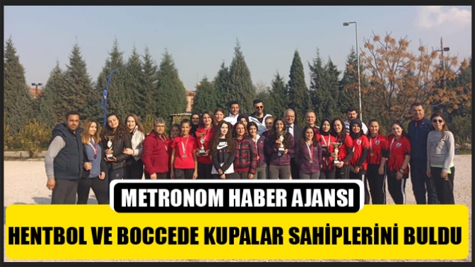 Hentbol ve Boccede Kupalar Sahiplerini Buldu