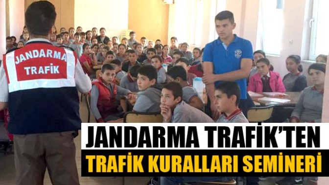 İl Jandarma’dan Trafik Kuralları Semineri