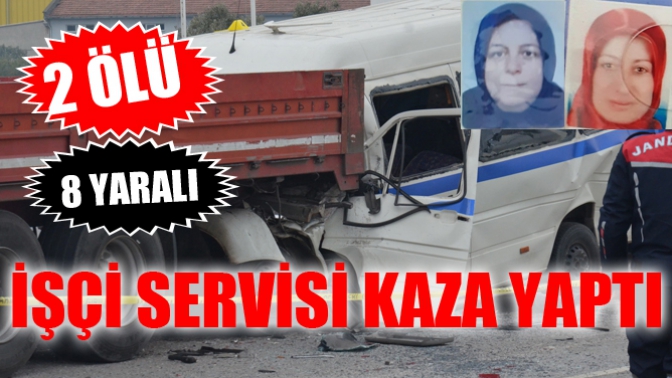 İşçi Servisi Kaza Yaptı