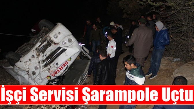 İşçi Servisi Şarampole Uçtu