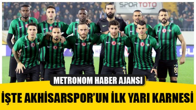 İşte Akhisarspor’un ilk yarı karnesi