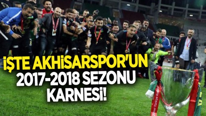 İşte Akhisarsporun 2017-2018 Sezonu Karnesi!