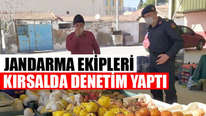 Jandarma Ekipleri Kırsalda Denetim Yaptı