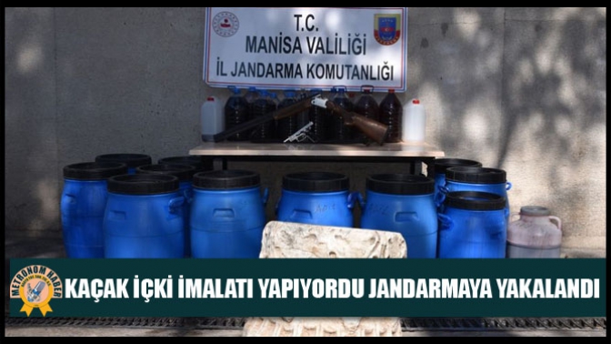 Kaçak İçki İmalatı Yapıyordu Jandarmaya Yakalandı