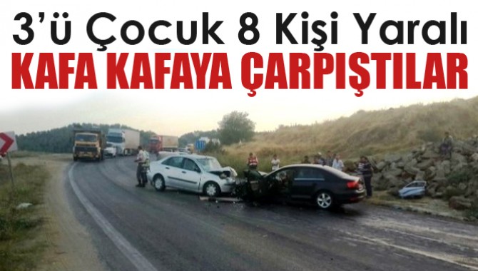 Kafa Kafaya Çarpıştılar! 8 Yaralı