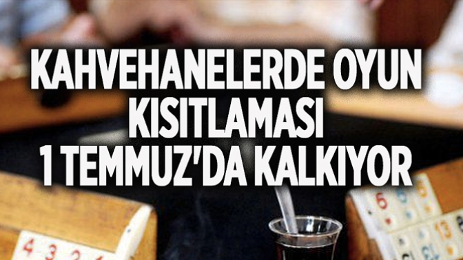 Kahvehanelerde Oyun Kısıtlaması 1 Temmuzda Kalkıyor