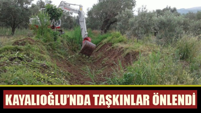 Kayalıoğlu’nda Taşkınlar Önlendi