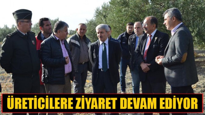 Kaymakam PEKER, Zeytin Üreticisi Ziyaretlerine Devam Ediyor