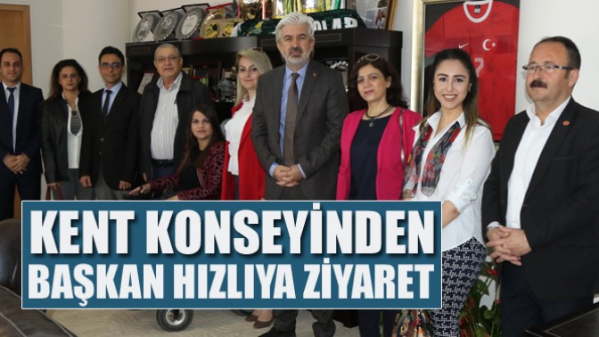 Kent Konseyinden Başkan Hızlıya Ziyaret