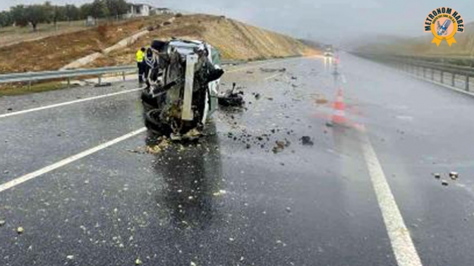 Kontrolden Çıkan Otomobil Takla Attı: 2 Yaralı