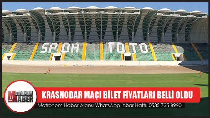 Krasnodar Maçı Bilet Fiyatları Belli Oldu