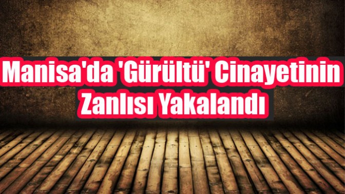 Manisada Gürültü Cinayetinin Zanlısı Yakalandı